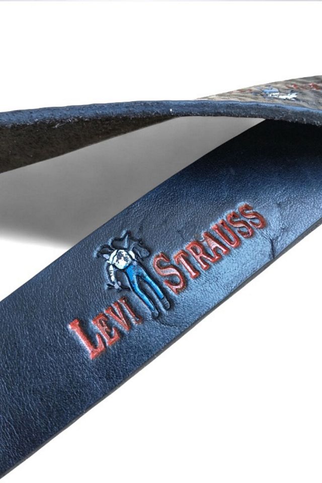 Levi's Vintage Logo Leather Belt Selected by Garbage Soup #3
