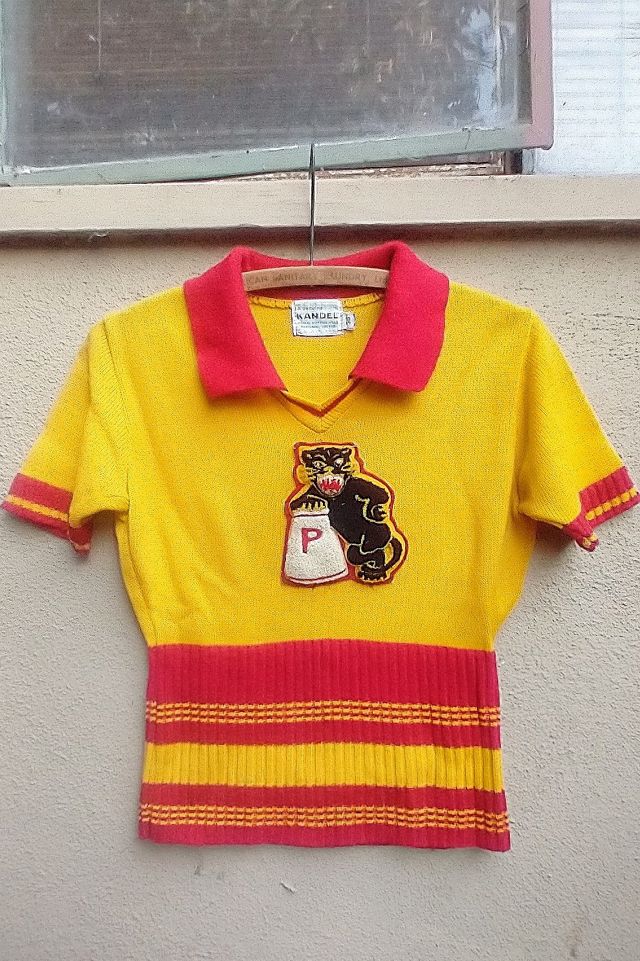 1960's Cheerleader Crop Sweater Top Selected by Garbage Soup #1