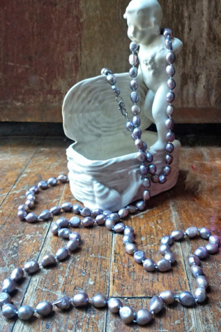 Freshwater Pearl Necklace and Tray Selected by Garbage Soup