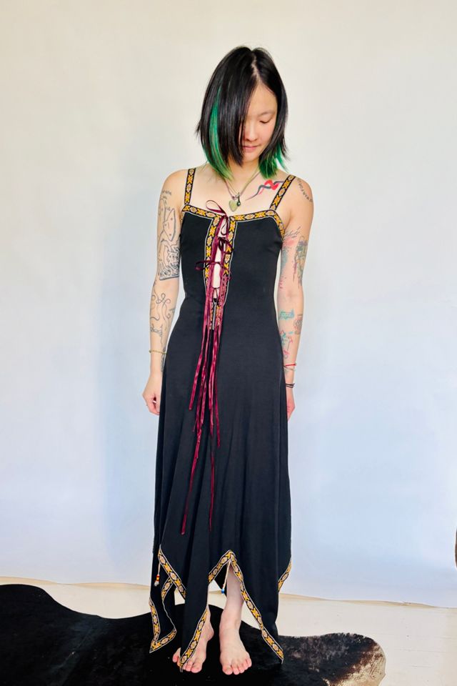 Vintage Ribbon Trim Bow Tie Corset Front Dress Selected by Atlantic Vintage #2