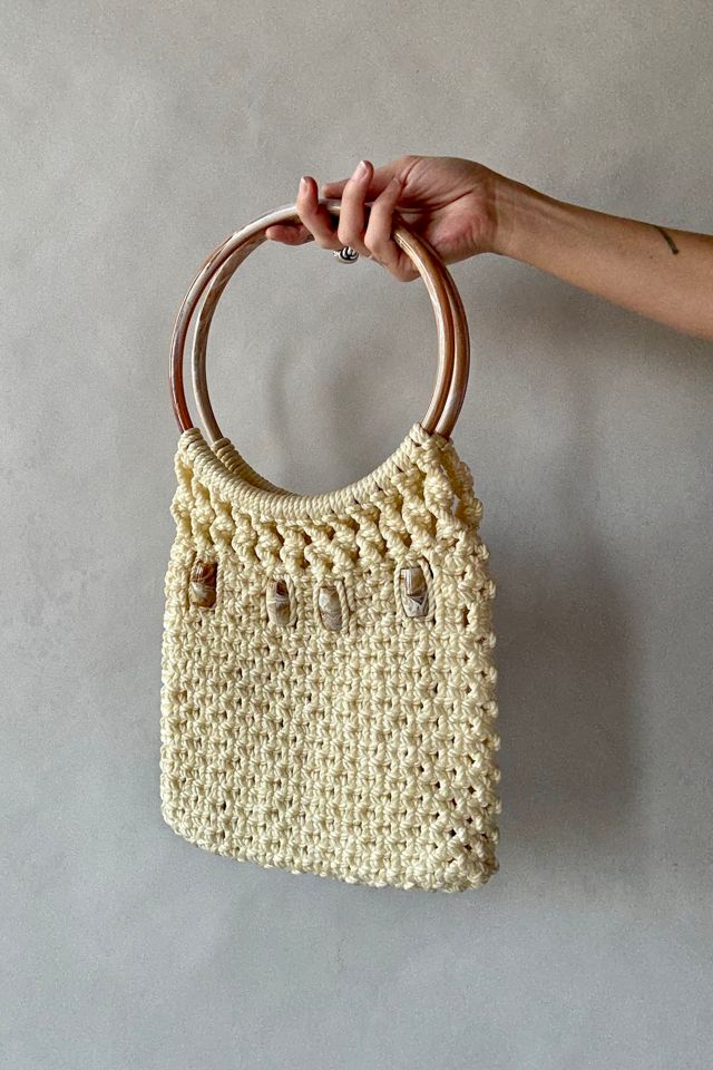 Beaded Macrame Bag Selected by Wax Plant #2