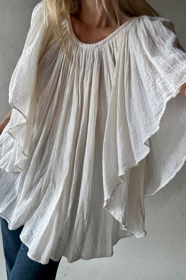 Gauze Angel Wing Blouse Selected by Wax Plant #1