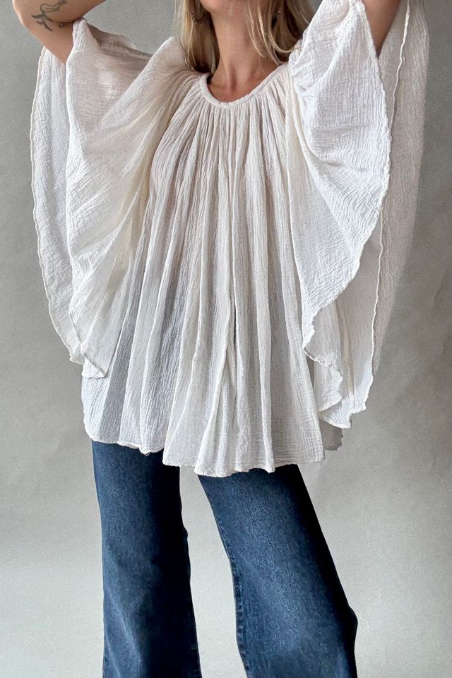 Gauze Angel Wing Blouse Selected by Wax Plant #2