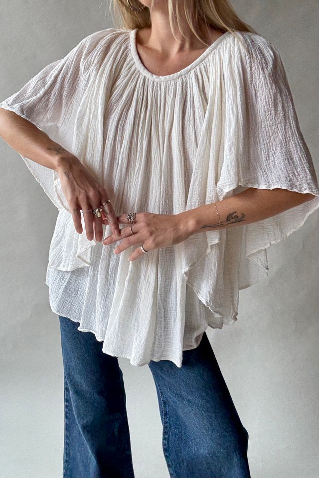 Gauze Angel Wing Blouse Selected by Wax Plant #3