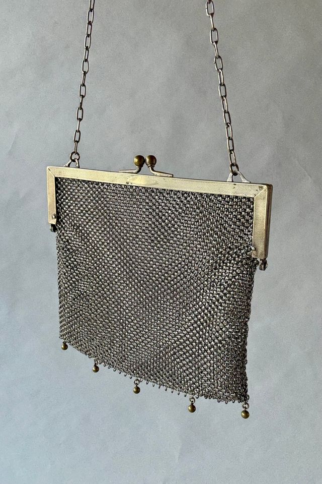 Antique Silver Mesh Purse Selected by Wax Plant #1