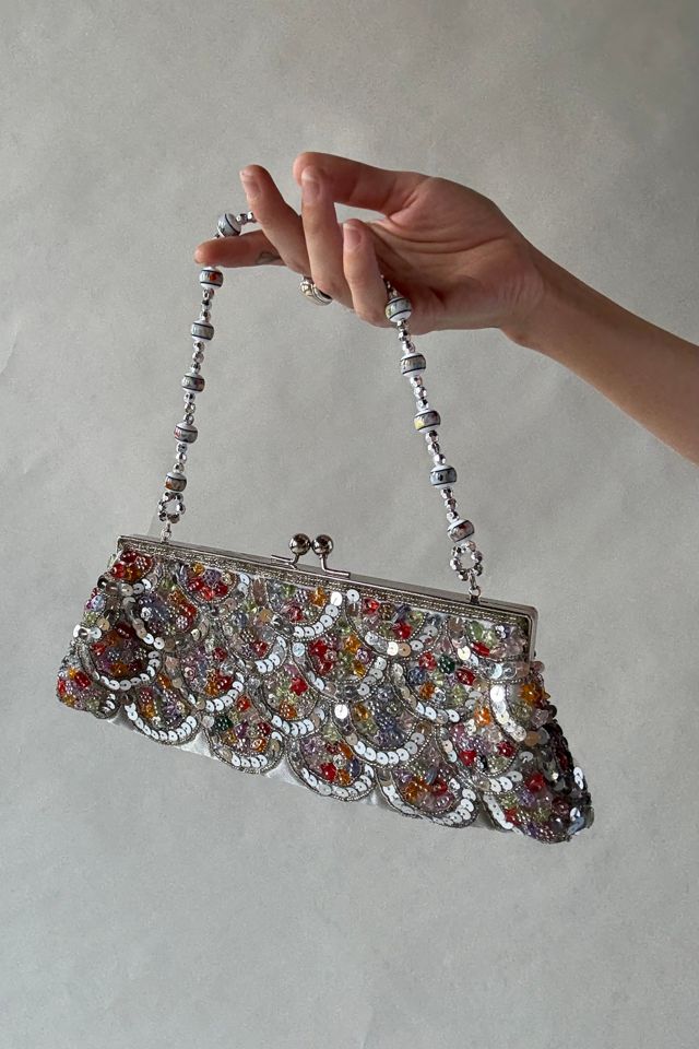 Y2K Silver Sequin Purse Selected by Wax Plant