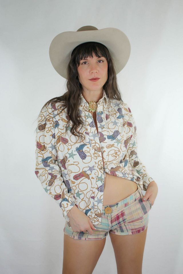 Y2K Vintage Plaid Micro Shorts Selected By Moons + Junes Vintage #1