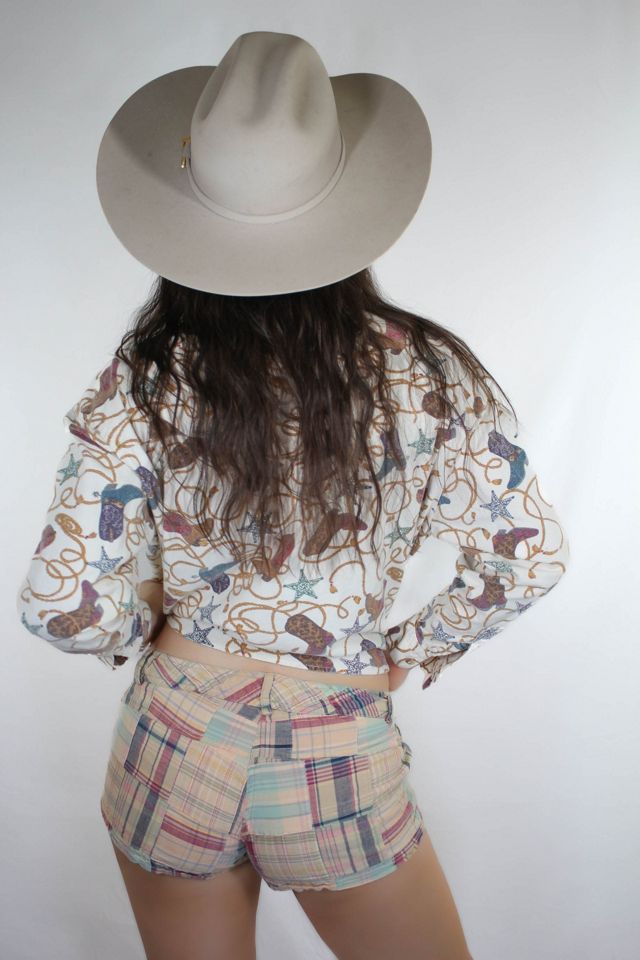Y2K Vintage Plaid Micro Shorts Selected By Moons + Junes Vintage #2