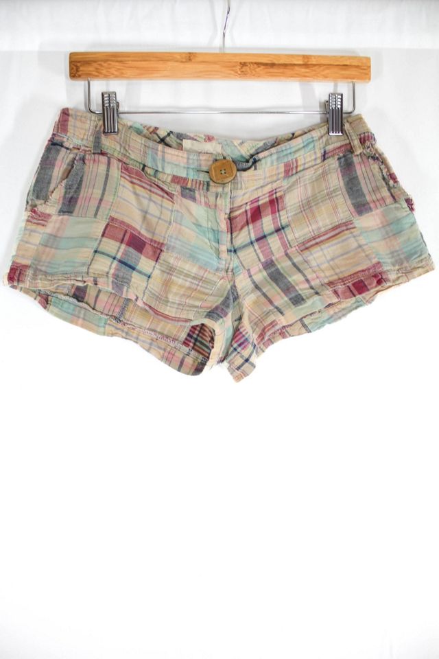 Y2K Vintage Plaid Micro Shorts Selected By Moons + Junes Vintage #3