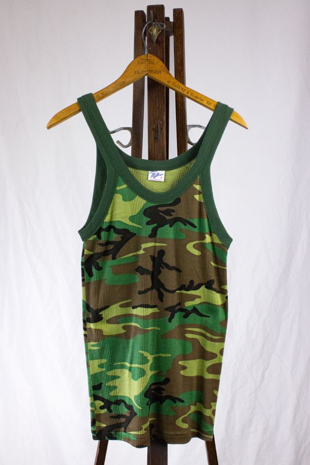 Vintage 80s Camo Tank Top Selected by Black Shag Vintage #3