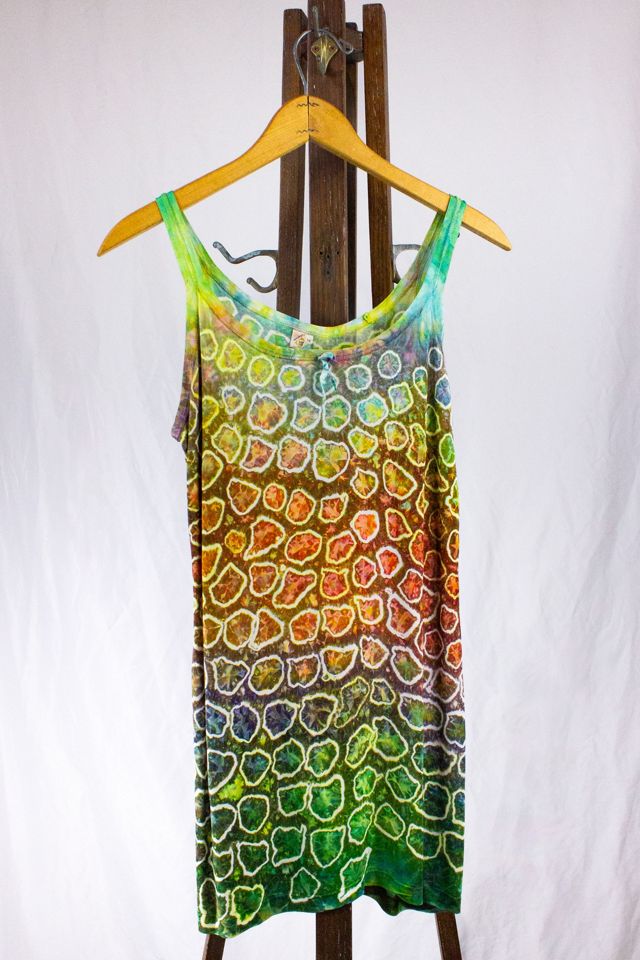 Vintage 60s Mihitabel Rayon Tie Dye Tank Top Selected by Black Shag Vintage #3