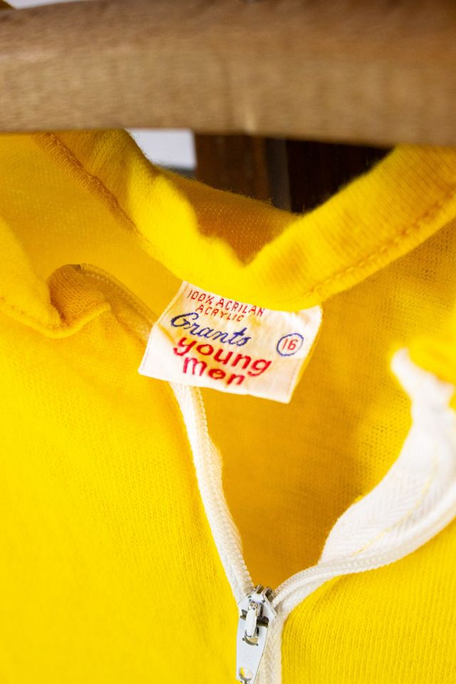 Vintage 70s Grant's Yellow Zip Top Selected by Black Shag Vintage #2
