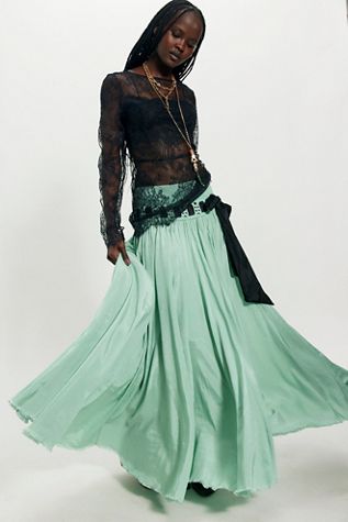 Anna Sui Metallic Vegan Leather Mini Skirt | Free People