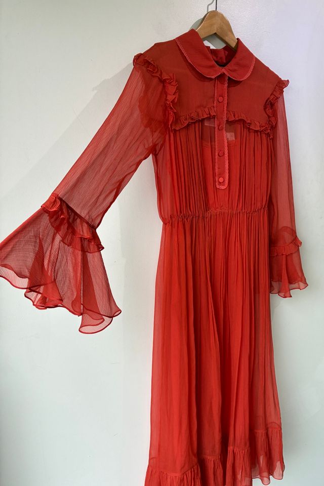 Gucci Orange Silk Organza Dress Selected by The Curatorial Dept. #1