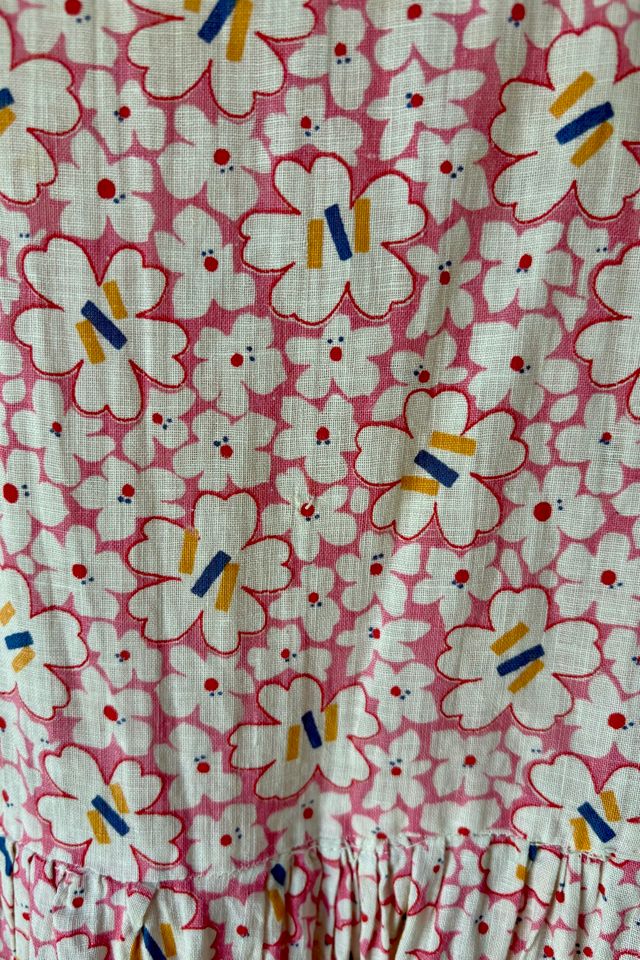 1930s Pink Floral Dress w/ Matching Bloomers Selected by The Curatorial Dept. #2