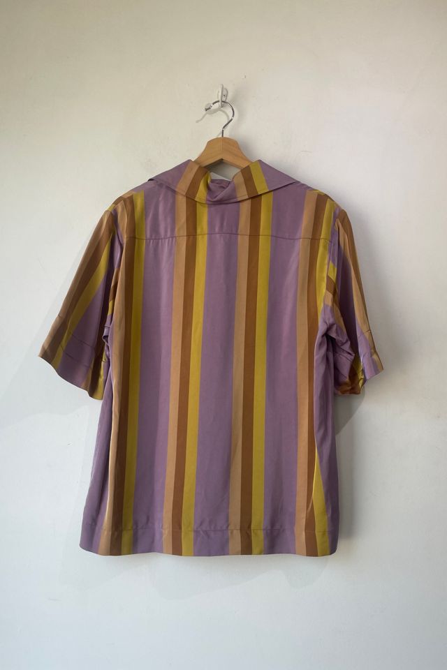 Dries van Noten Lavender Yellow Striped Shirt Selected by The Curatorial Dept. #3