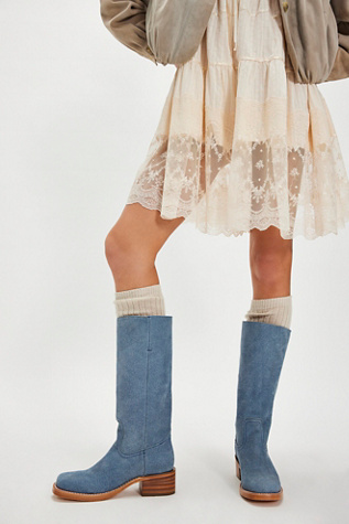 Bottes en denim Frye Campus 14L