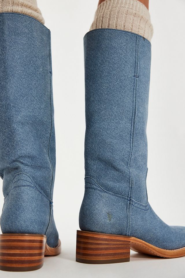 Frye Campus 14L Denim Boots #2