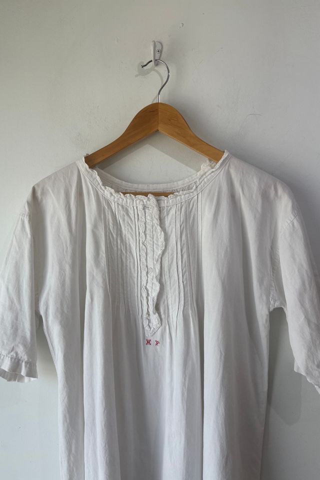 Victorian Nightgown Dress Initials HF Selected by The Curatorial Dept. #1