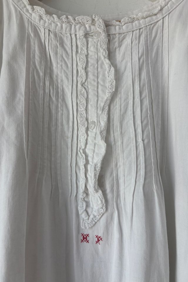 Victorian Nightgown Dress Initials HF Selected by The Curatorial Dept. #2