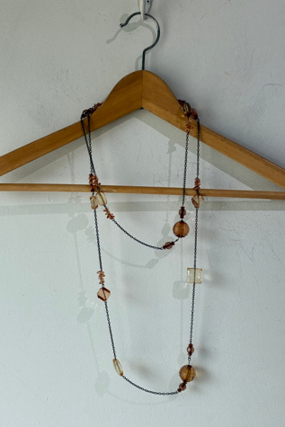 Vintage 1920s Long Flapper Necklace Selected by The Curatorial Dept.