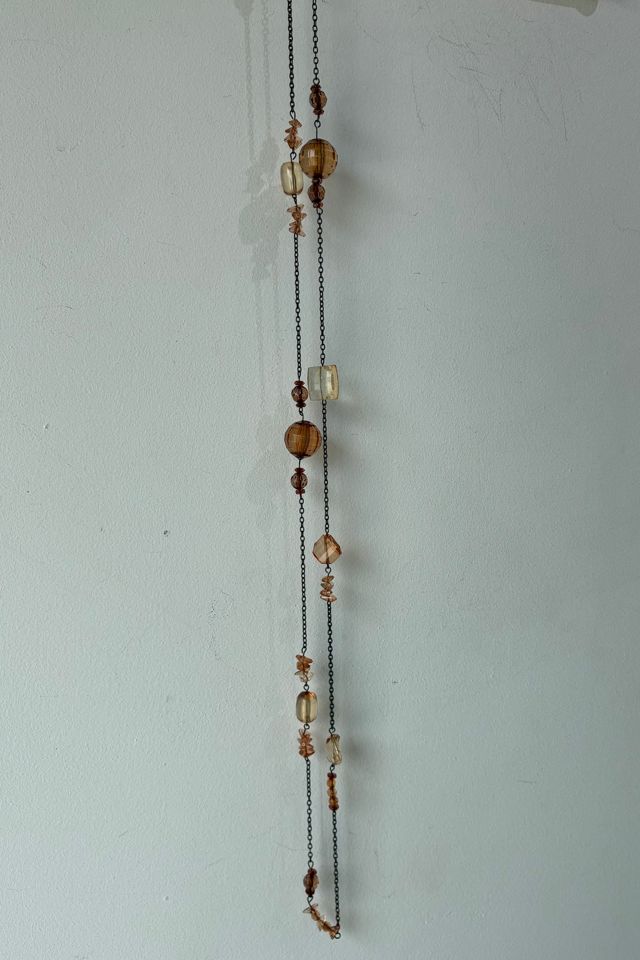 Vintage 1920s Long Flapper Necklace Selected by The Curatorial Dept. #1