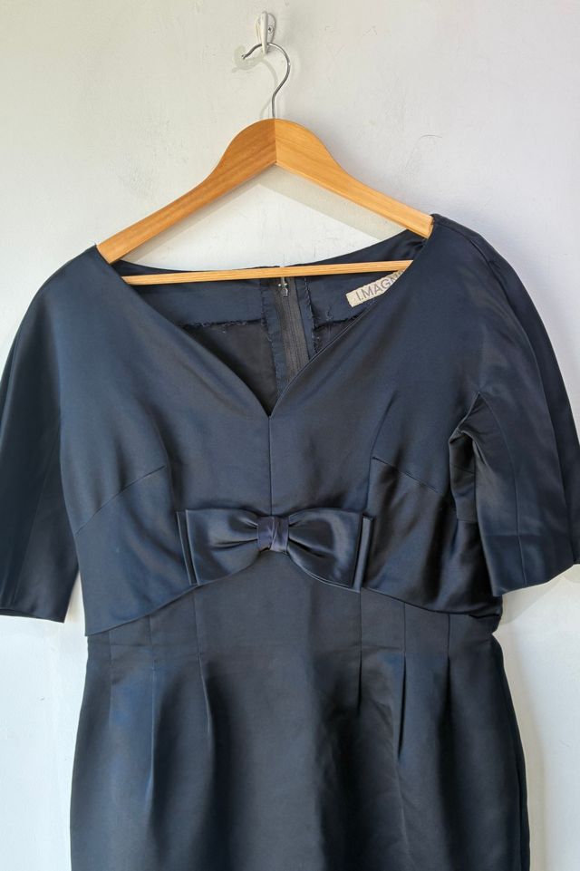 Vintage I. Magnin Navy Bow Dress Selected by The Curatorial Dept. #1