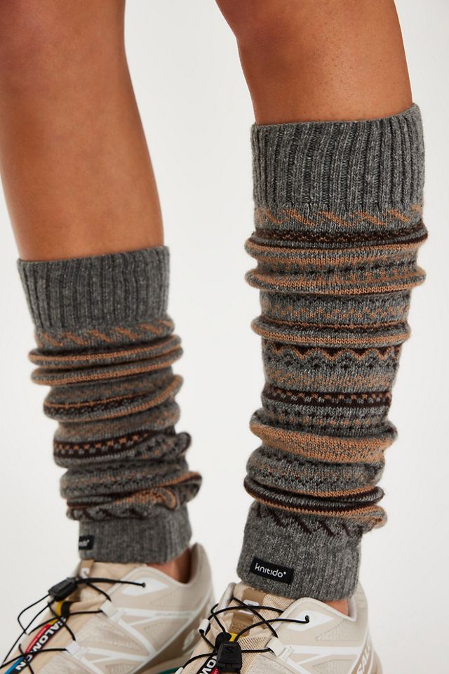 Wool Blend Fairisle Leg Warmers #1