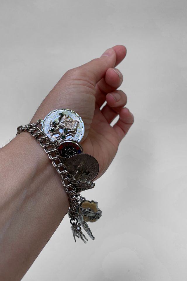 Vintage 1960s Sterling Silver Charm Bracelet Selected by SharpLilTeeth #2
