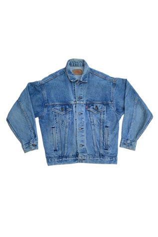 Vintage USA Levi's Distressed Denim Jean Jacket Selected by SharpLilTeeth