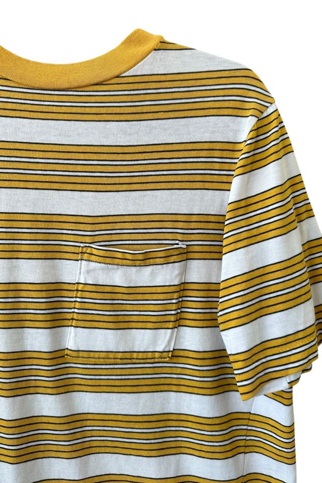 Vintage 1960s Yellow Striped T Shirt Selected By Vintage Warrior #1