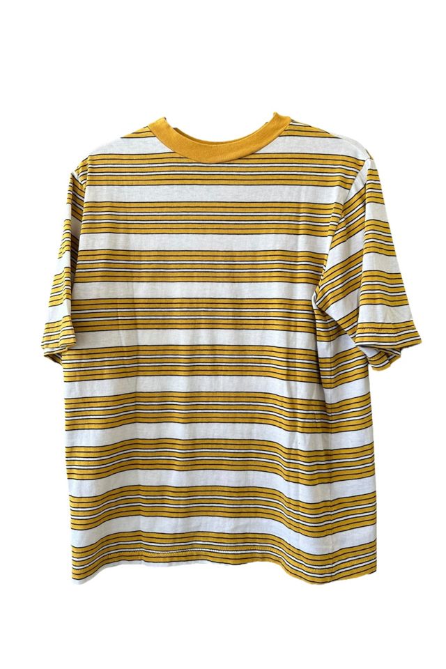 Vintage 1960s Yellow Striped T Shirt Selected By Vintage Warrior #2