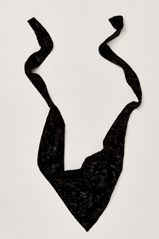 Canopy Velvet Hair Scarf by Free People in Black