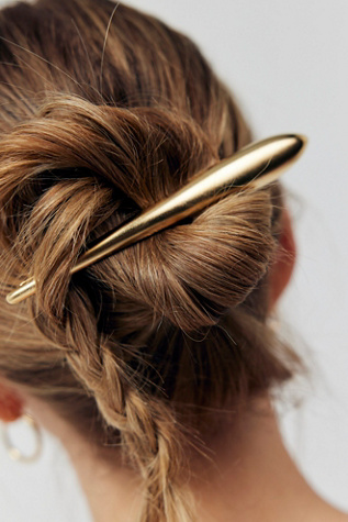 Женские аксессуары для волос Free People Lou Gold Plated Super Clip, цвет: Золотой — фото 5