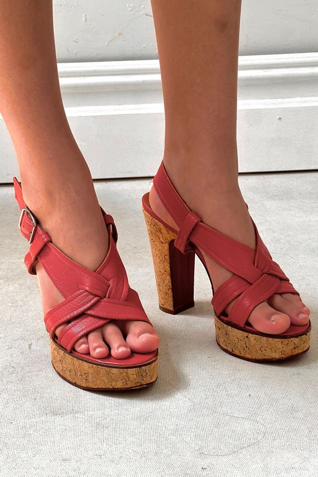 Vintage Lanvin Platform Sandals Selected by Anna Corinna #1