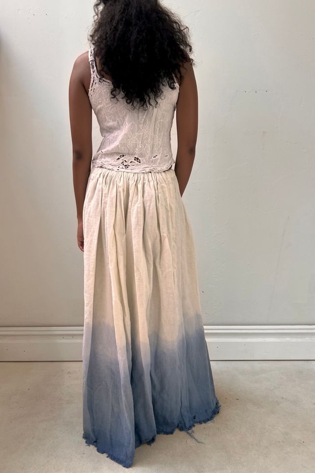 Vintage Linen Maxi Skirt Selected by Anna Corinna #1