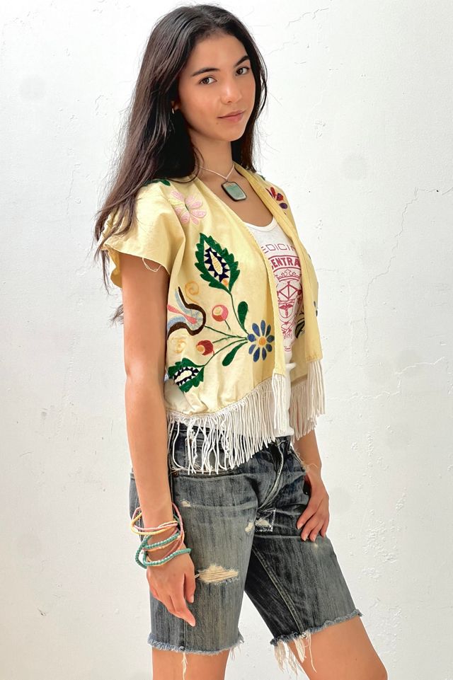Anna Corinna Reworked Vintage Sunny Fringe Jacket #1