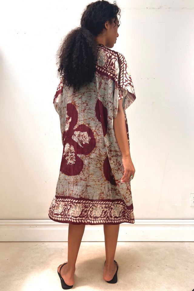 Anna Corinna Reworked Vintage Silk Batiq Smock Dress #1