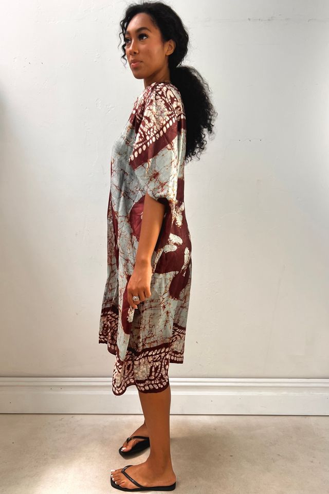 Anna Corinna Reworked Vintage Silk Batiq Smock Dress #2