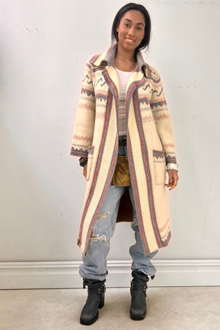 Vintage Maxi Sweater Coat Selected by Anna Corinna