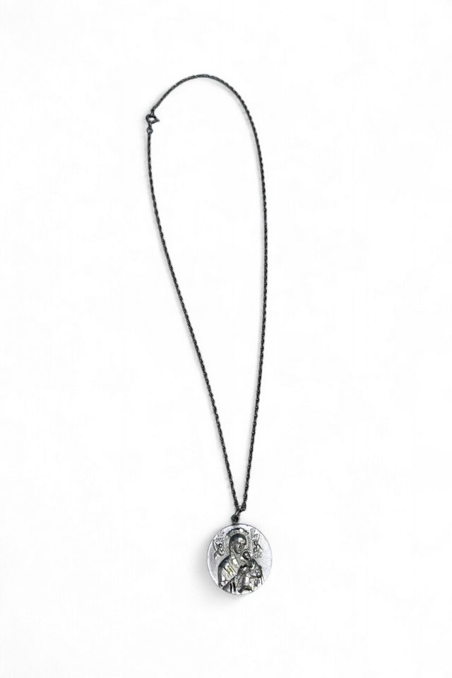 Vintage Sterling Silver Icon Pendant Necklace Selected by SharpLilTeeth #1