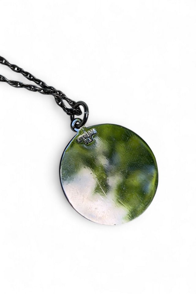 Vintage Sterling Silver Icon Pendant Necklace Selected by SharpLilTeeth #2