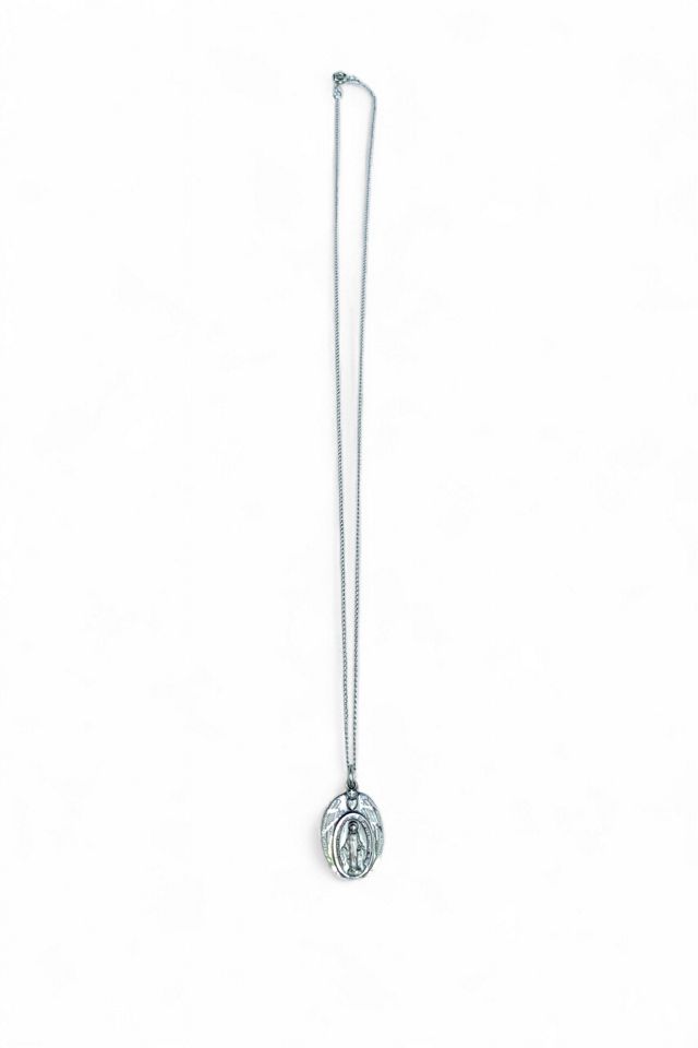 Vintage Sterling Silver Winged Saint Pendant Selected by SharpLilTeeth #1