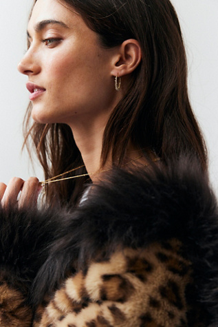 FP x Robindira Hoop Earrings by Robindira Unsworth at Free People in Blue