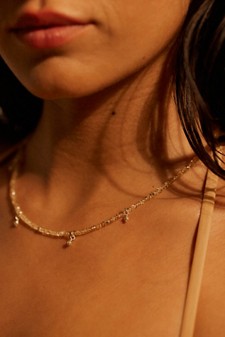FP x Robindira Semiprecious Stone Charm Choker by Robindira Unsworth at Free People