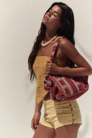 Baby Oksana Tote at Free People in Blue/Green Stripe
