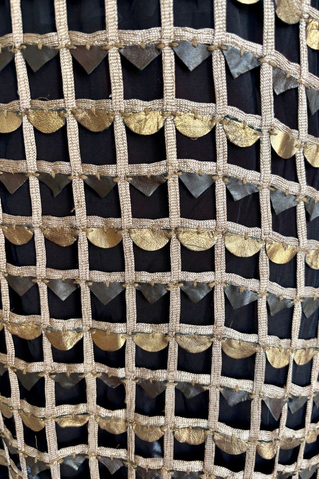 Vintage Metallic Leather Armor Dress Selected by Atlantic Vintage #3