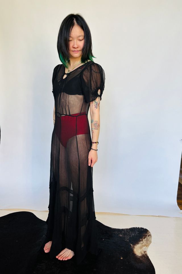 Vintage Sheer Silk Keyhole Gown Selected by Atlantic Vintage #1