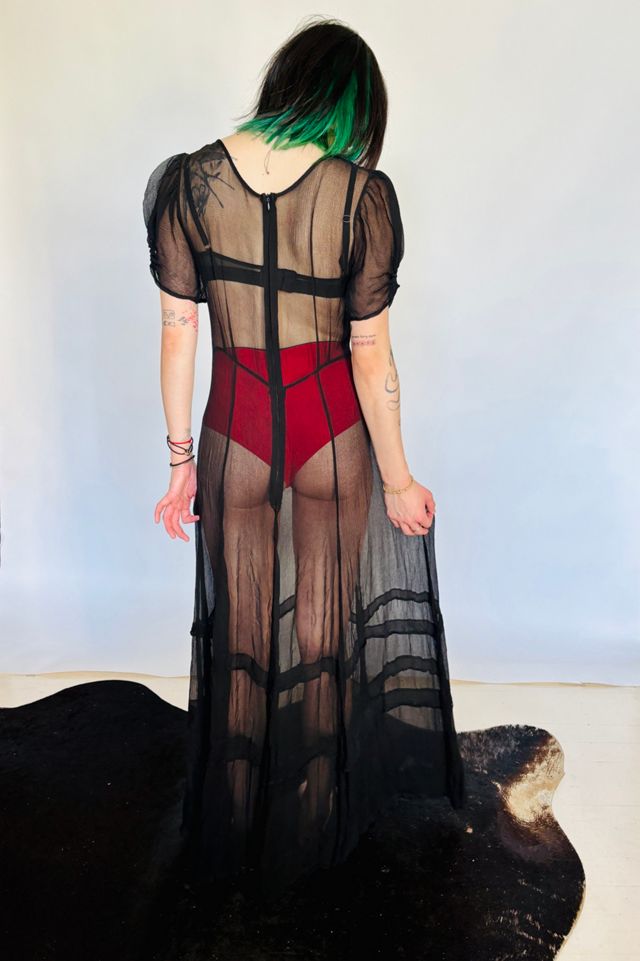 Vintage Sheer Silk Keyhole Gown Selected by Atlantic Vintage #2