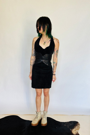 Vintage Leather Corset Dress Selected by Atlantic Vintage